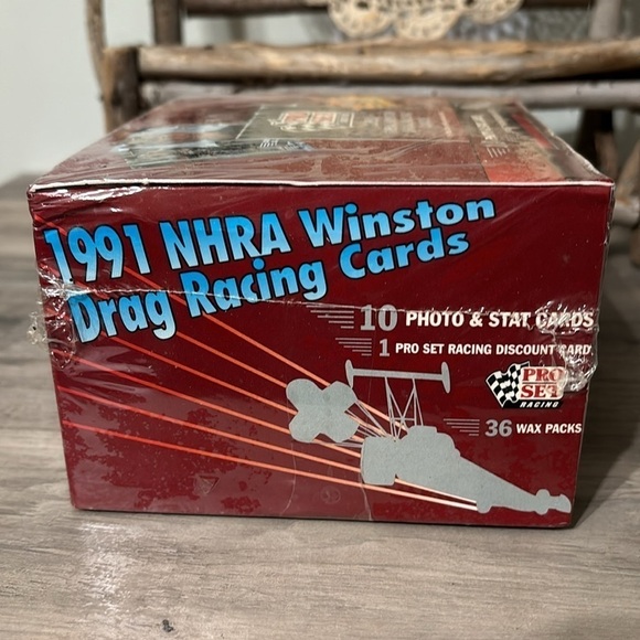 VINTAGE FACTORY SEALED 1991 NHRA WINSTON DRAG RACING PRO SET CARDS 36 WAX PACKS - Picture 5 of 10